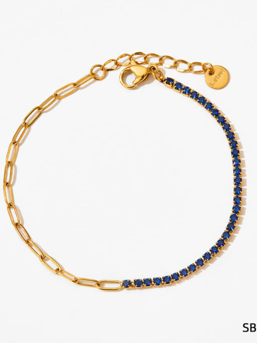 Blue Tennis Bracelet