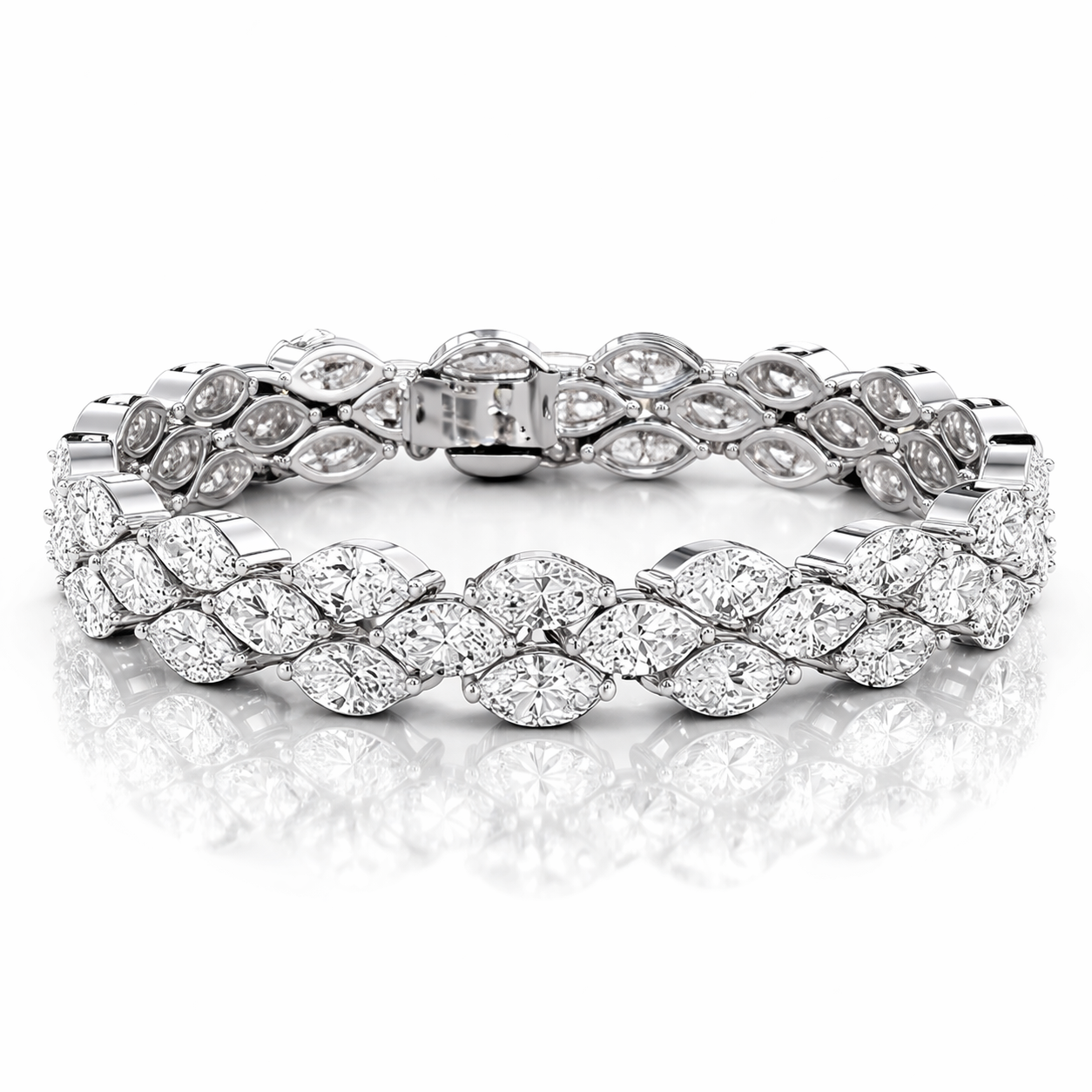 Interwoven Marquise Armband