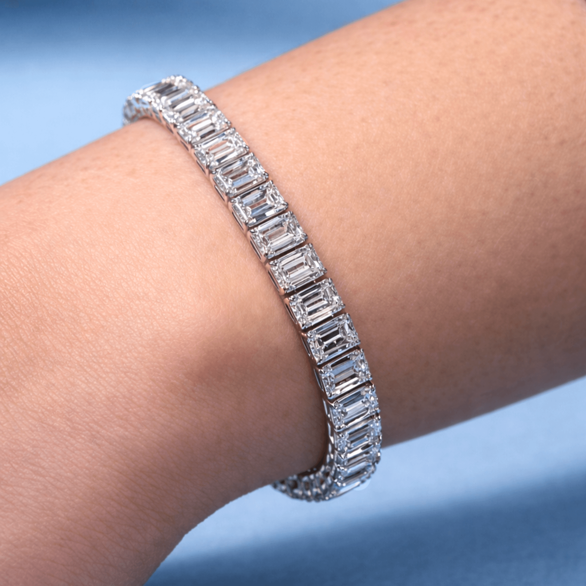 Baguette Tennis Armband