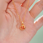 Golden Pomegranate Necklace