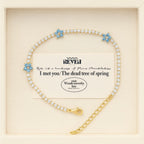 Blue Flower Tennis Bracelet